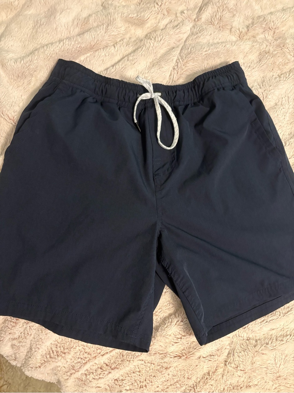 Meridian lined navy blue 6” shorts